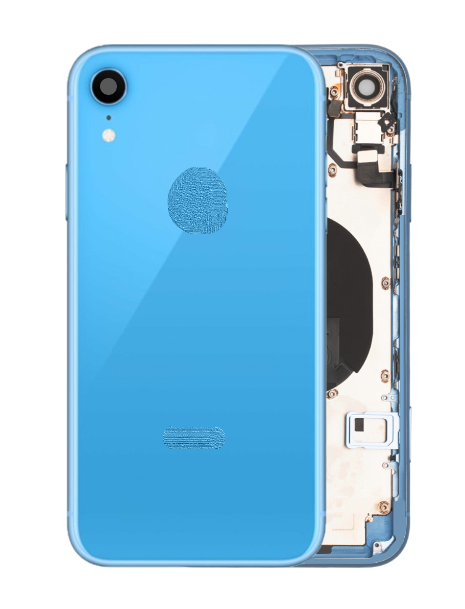 Back Housing W/ Small Components Pre-Installed For iPhone XR ( OEM Pulled Grade A )