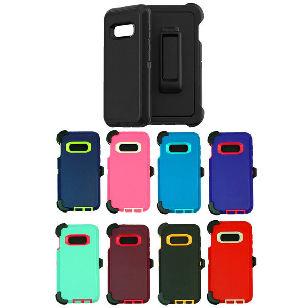 Shock Proof Defender Phone Case with Holster for Samsung Galaxy S10e