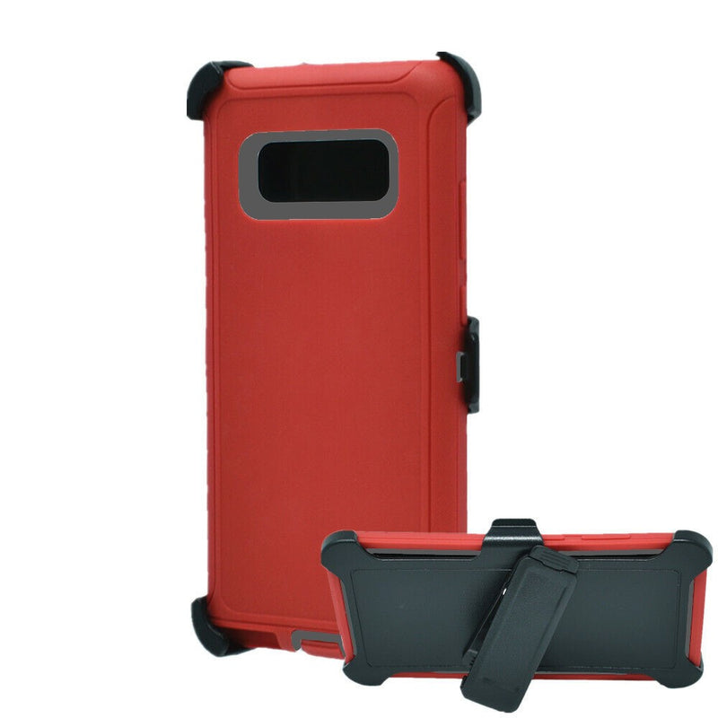 Defender Phone Case Shock Proof Rubber Case with Holster Heavy Duty Compatible with Samsung Galaxy Note 8