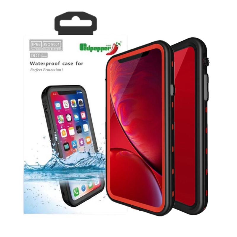 Waterproof Slim Life Proof Case for iPhone XR Built-in Screen Protector Shockproof Dustproof Heavy Duty Full Body Protective Case