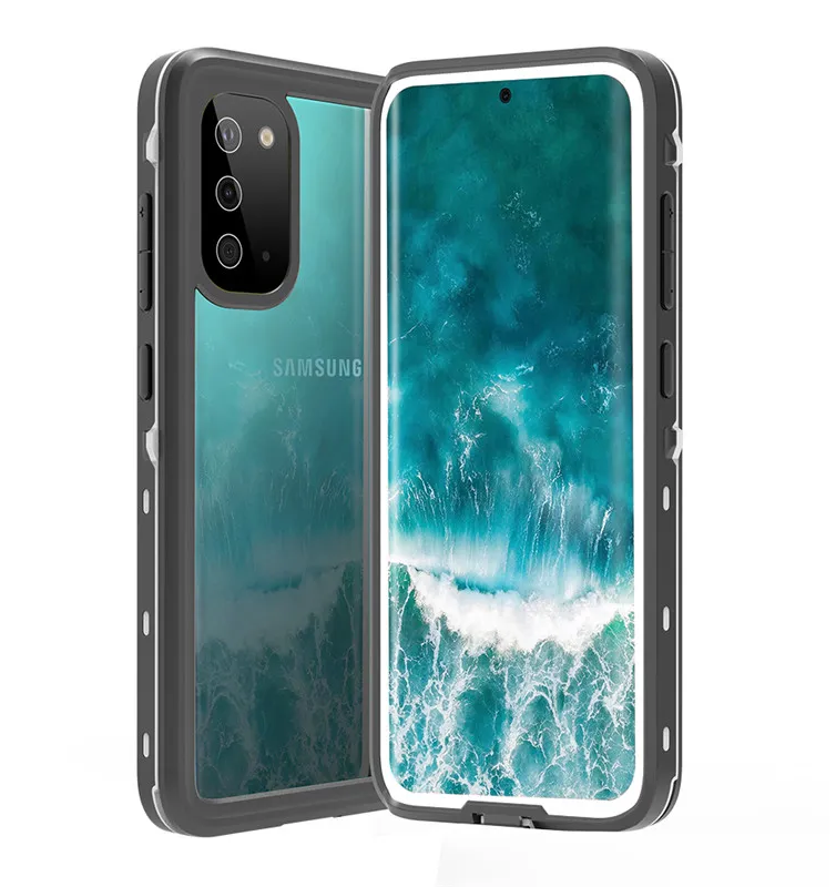 Waterproof Slim Life Proof Case for Samsung S20 Built-in Screen Protector Shockproof Dustproof Heavy Duty Full Body Protective Case