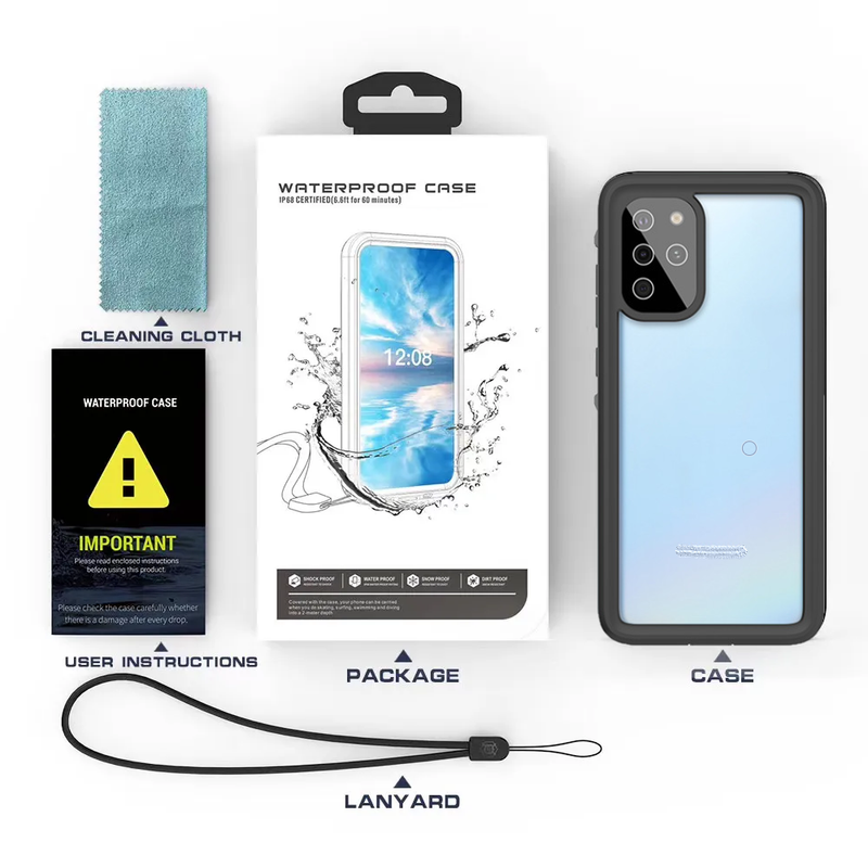 Waterproof Slim Life Proof Case for Samsung S20 Plus Built-in Screen Protector Shockproof Dustproof Heavy Duty Full Body Protective Case
