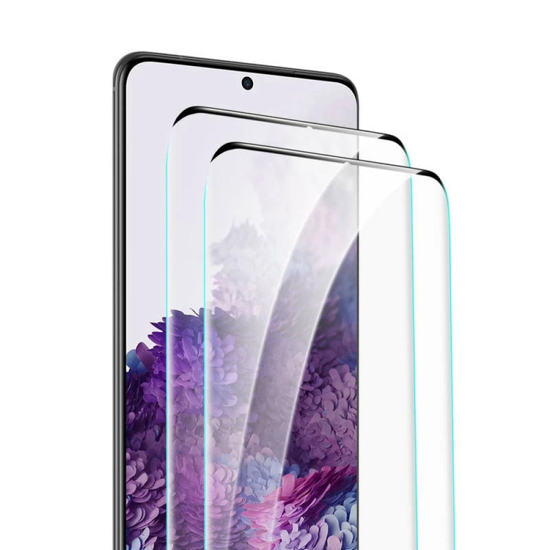 [2 Pack] Edge Glue Full Covered Tempered Glass Compatible with Samsung Note Series ( Case Friendly )