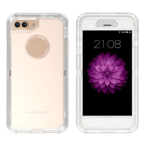 Transparent Case Scratch Resistant Phone Cover Clear Shockproof Shell for iPhone 7 Plus / iPhone 8 Plus