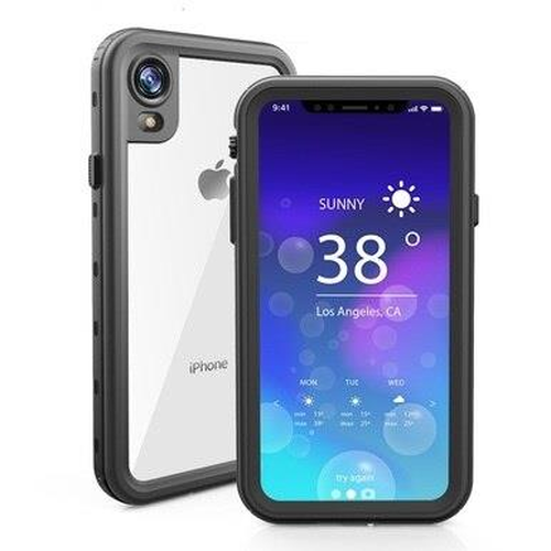 Waterproof Slim Life Proof Case for iPhone XR Built-in Screen Protector Shockproof Dustproof Heavy Duty Full Body Protective Case