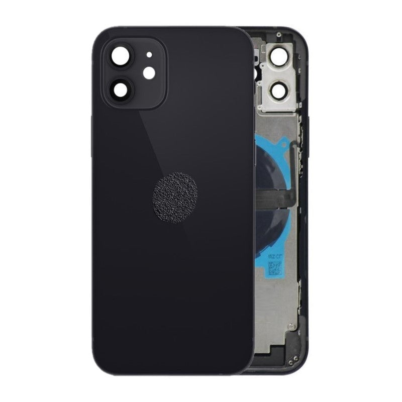 Back Housing W/ Small Parts Pre-Installed For iPhone 12 ( OEM Pulled Grade A )