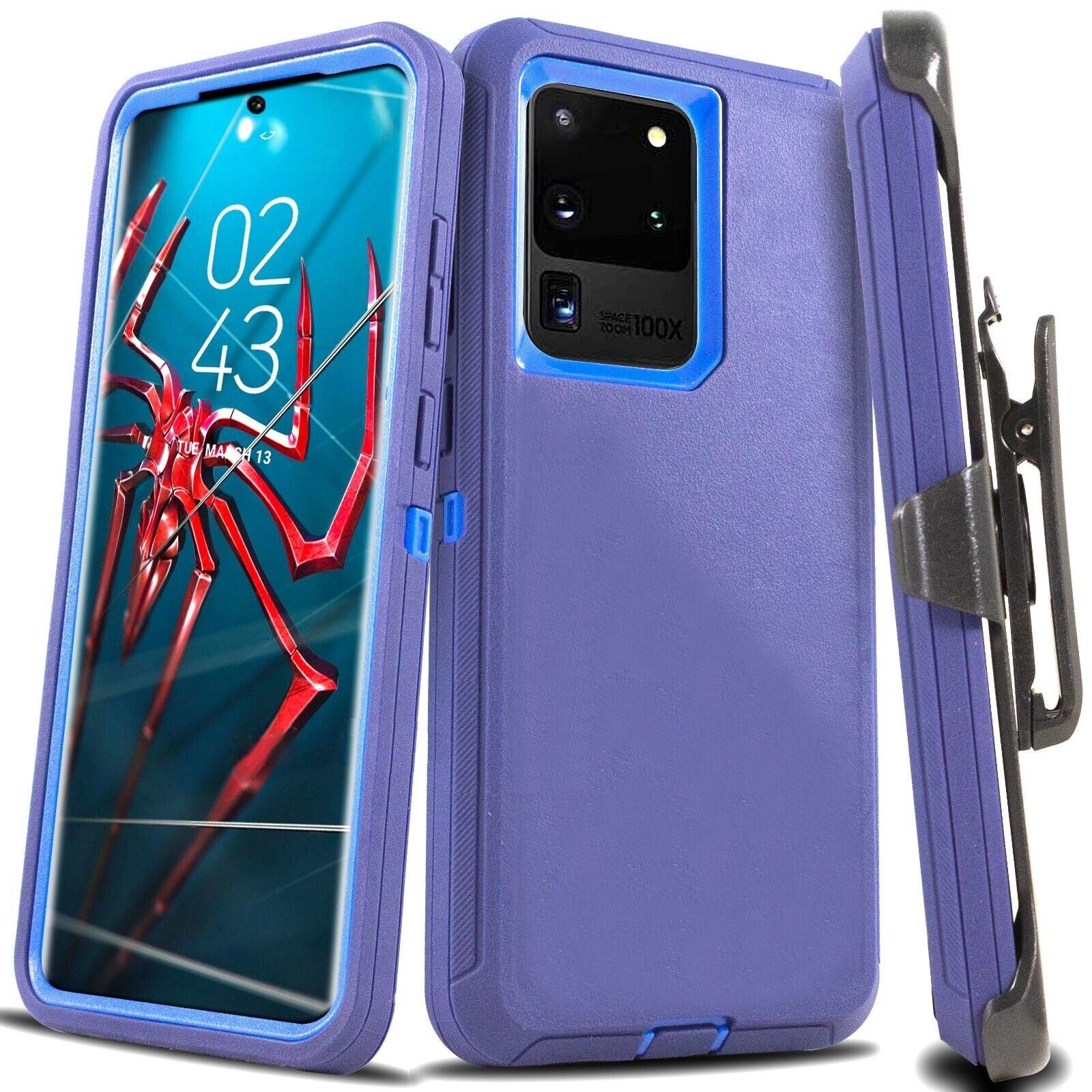 Shock Proof Defender Phone Case with Holster for Samsung Galaxy S20 Ultra