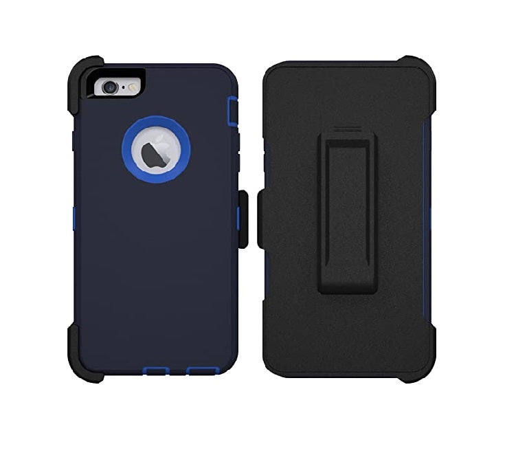 Defender Phone Case Shock Proof Rubber Case with Holster Heavy Duty Compatible with Apple iPhone 6/ Apple iPhone 6S