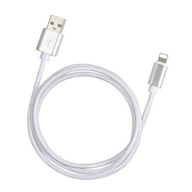 Silver, 6 Ft Lightning USB Charging Sync Data Cable With Retail Packing