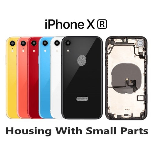 Back Housing W/ Small Components Pre-Installed For iPhone XR ( OEM Pulled Grade A )