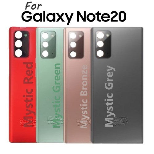 Battery Back Glass W/ Lens For Samsung Note 20