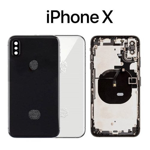 Back Housing W/ Small Components Pre-Installed For iPhone X ( OEM Pulled Grade A )
