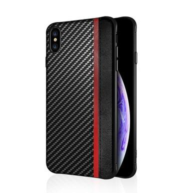 Carbon fiber leather texture phone case cover for iPhone 6 Plus/6S Plus, Black
