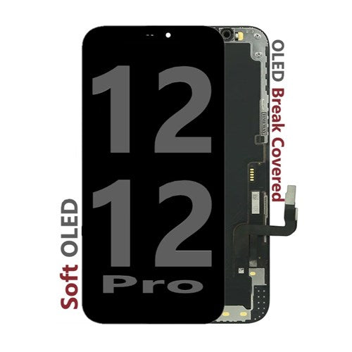 G+ Soft OLED Digitizer Assembly For iPhone 12 / 12 Pro ( OLED Break Warranty ) Premium Part