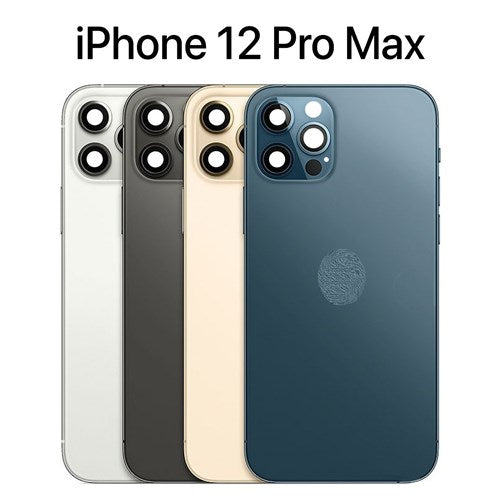 Back Housing W/ Small Parts Pre-Installed For iPhone 12 Pro Max ( OEM Pulled Grade A )
