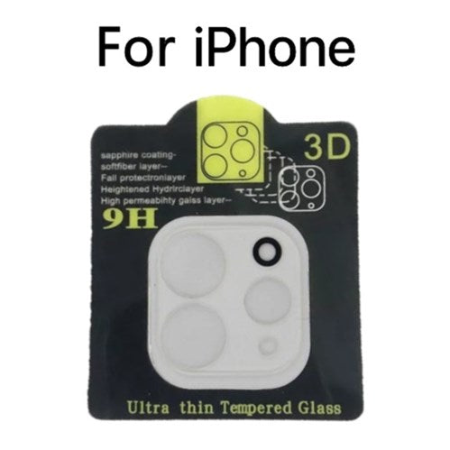 2PK 3D Full Edge Rear Camera Lens Tempered Glass for iPhone