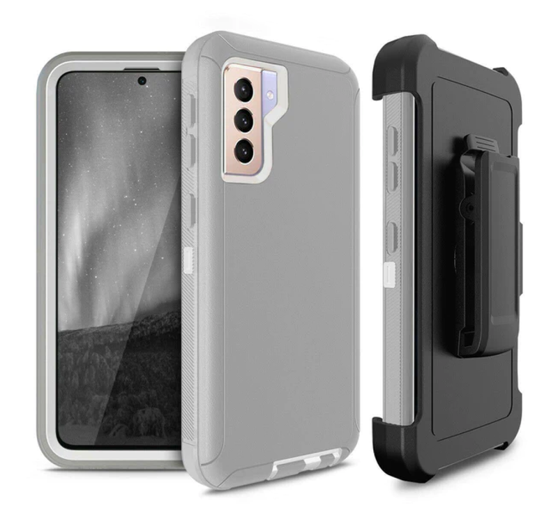 Shock Proof Defender Phone Case with Holster for Samsung Galaxy S21