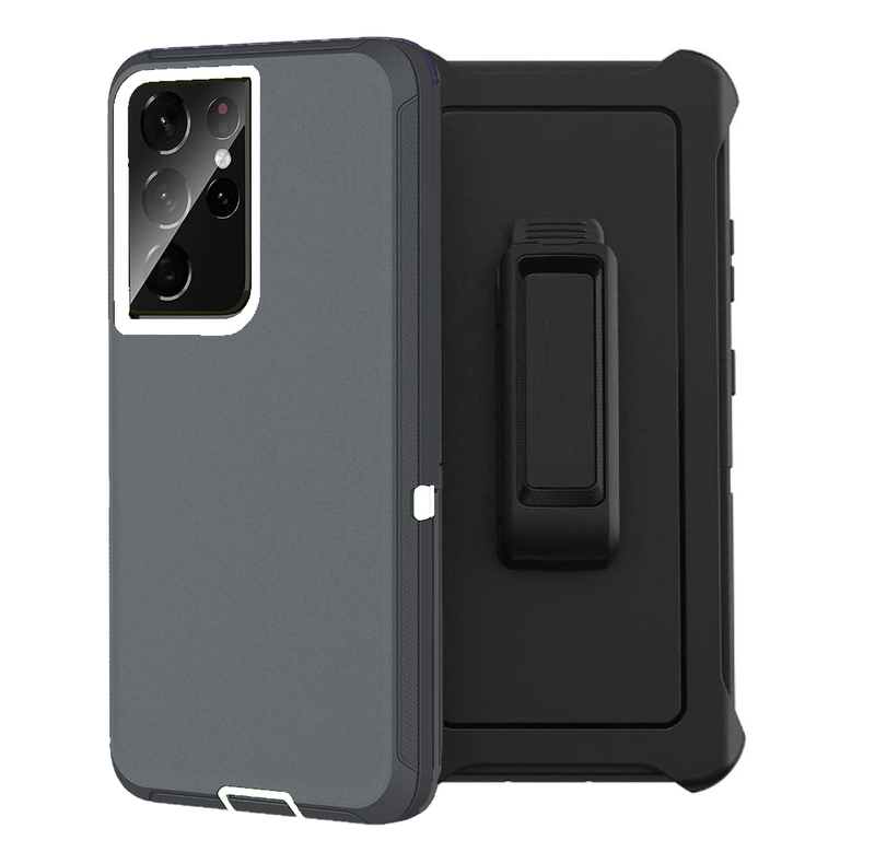 Shock Proof Defender Phone Case with Holster for Samsung Galaxy S21 Ultra