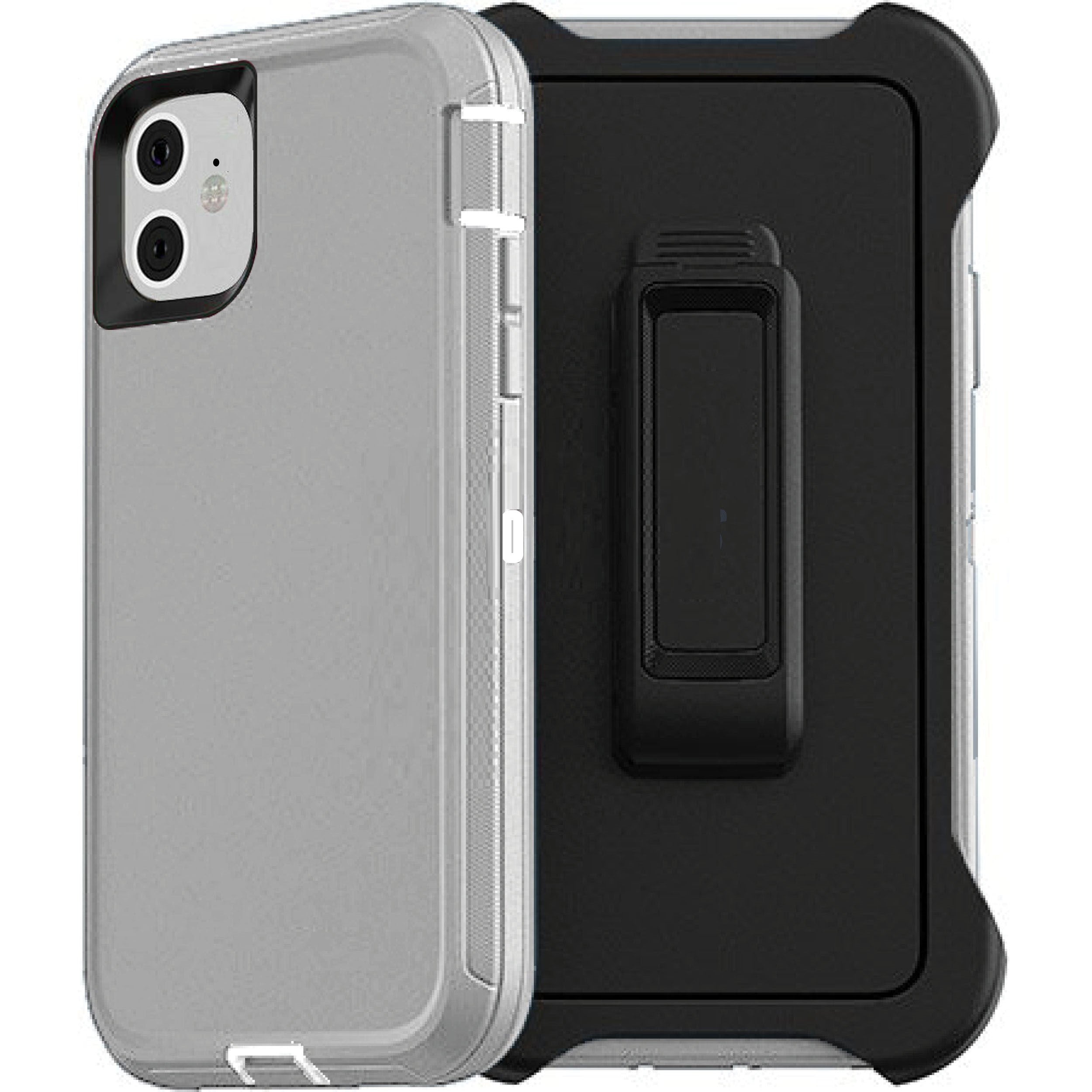 Defender Phone Case Shock Proof Rubber Case with Holster Heavy Duty Compatible with Apple iPhone 12 Mini
