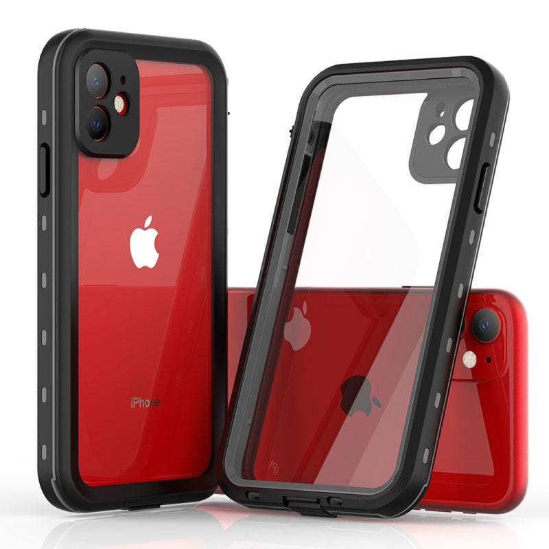 Waterproof Slim Life Proof Case for iPhone 12 Built-in Screen Protector Shockproof Dustproof Heavy Duty Full Body Protective Case