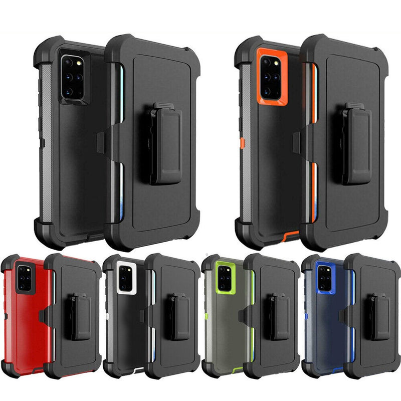 Shock Proof Defender Phone Case with Holster for Samsung Galaxy S20 Plus