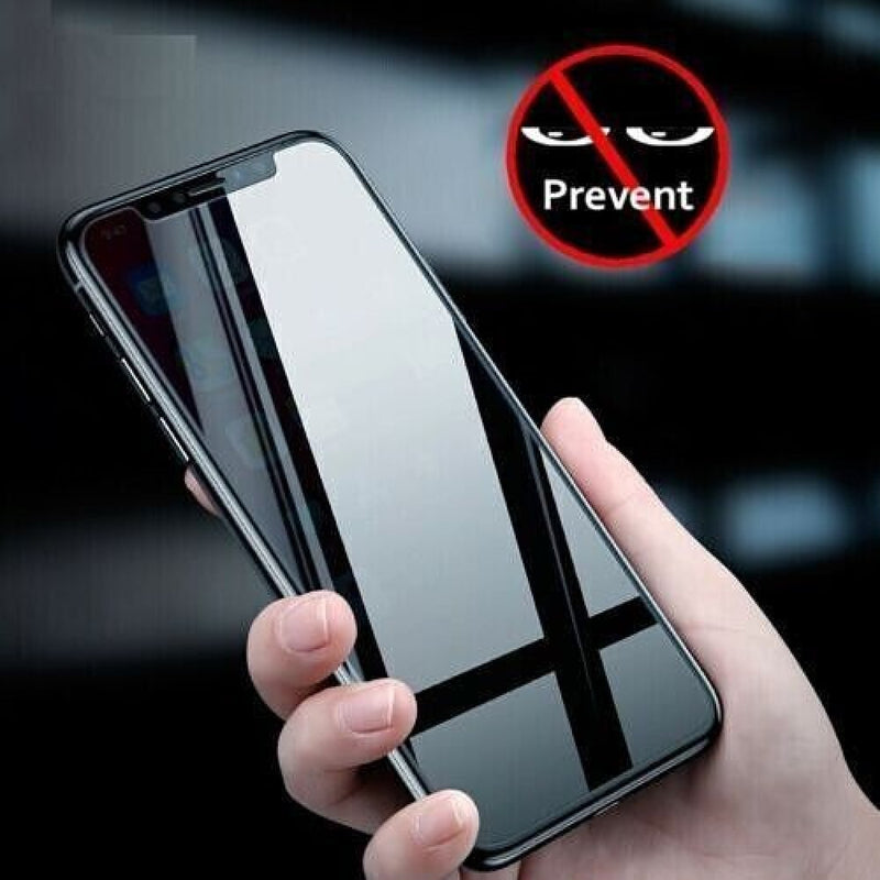 [2 Pack] Privacy 5D Full Cover/ Full Glue Tempered Glass Screen Protector Compatible with iPhone