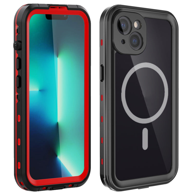 Waterproof Slim Life Proof Case for iPhone 14 Built-in Screen Protector Shockproof Dustproof Heavy Duty Full Body Protective Case