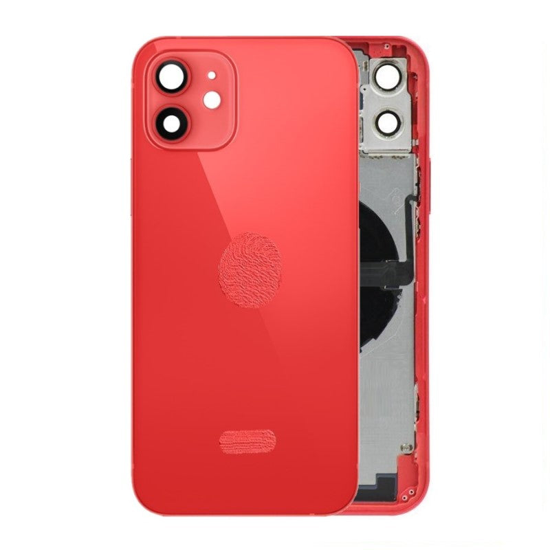 Back Housing W/ Small Parts Pre-Installed For iPhone 12 ( OEM Pulled Grade A )