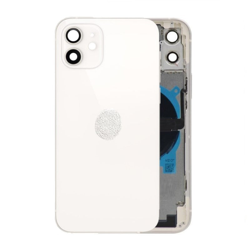 Back Housing W/ Small Parts Pre-Installed For iPhone 12 ( OEM Pulled Grade A )