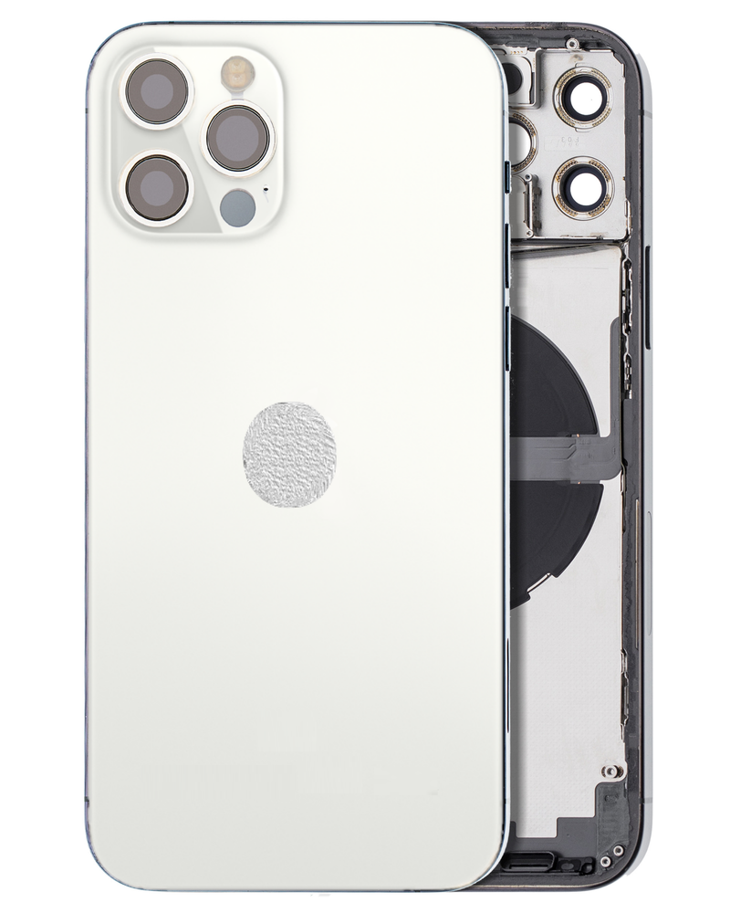Back Housing W/ Small Parts Pre-Installed For iPhone 12 Pro ( OEM Pulled Grade A )